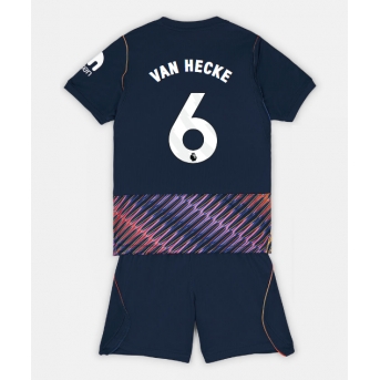 Tottenham Hotspur Jan Paul van Hecke #6 Maglia Gara Trasferta Repliche 2026-27 Bambino Maniche Corte